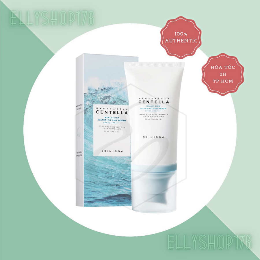 (Hàng công ty) Tinh Chất Chống Nắng Cấp Ẩm, Làm Dịu Da, Bảo Vệ Da Skin1004 Madagascar Centella Hyalu-Cica Water Fit Sun Serum SPF50+ PA++++ 50ml